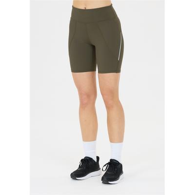 Lauftights ENDURANCE "Talori", Damen, Gr. 40, EURO-Größen, grün (dunkelgrün), 77% Polyamid, 23% Elasthan, unifarben, Hosen, mit diskreten Seitentaschen