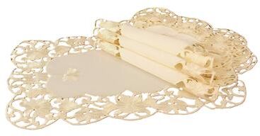 Manor Luxe Daisy Lace Floral Placemats-Ivory Set of 4 - 1218
