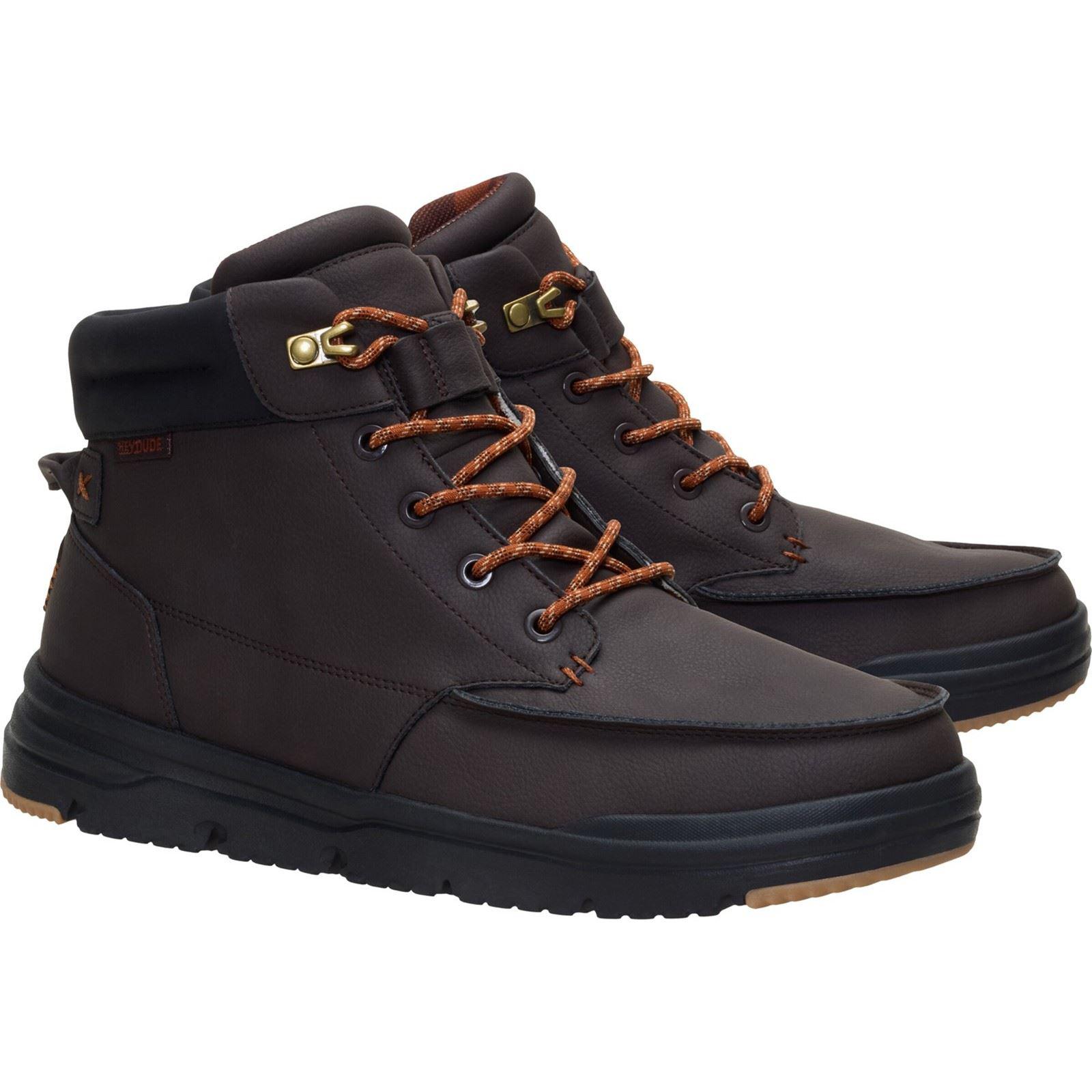 HEYDUDE Bradley II Klassische Polyurethan Herren Schokoladen Torte/Multi Stiefeletten