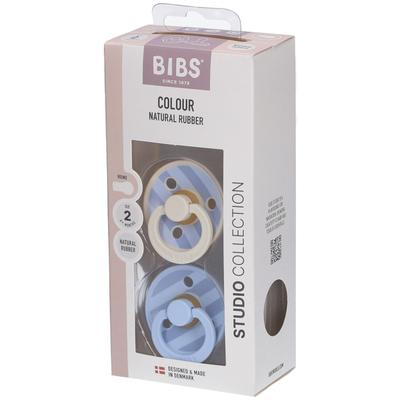 Bibs 2 - Studio Duo Block Baby Blue St Sauger