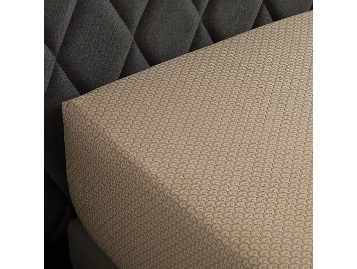 Drap housse satin beige 90x200 cm