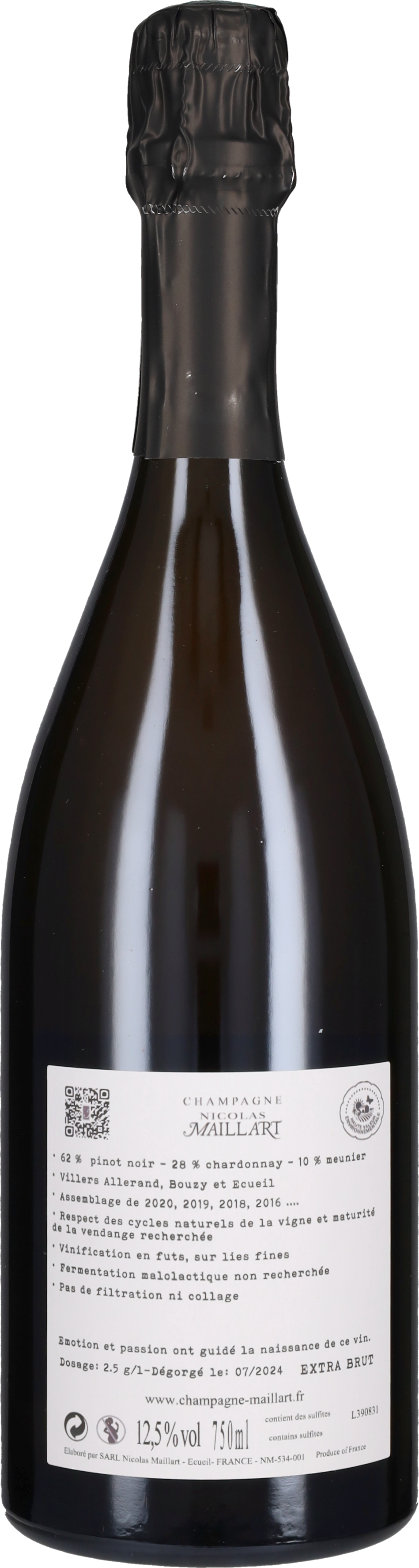 Maillart Nicolas Champagne Extra Brut Premier Cru 'Platine' Nicolas Maillart