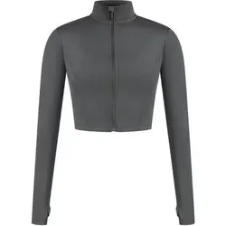 SMILODOX Crop Jacke Nilai, Größe S in Grau Grau