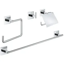 Grohe Start Cube Bad-Set 4 in 1 41115000 Chrom, Bad Accessoires Set