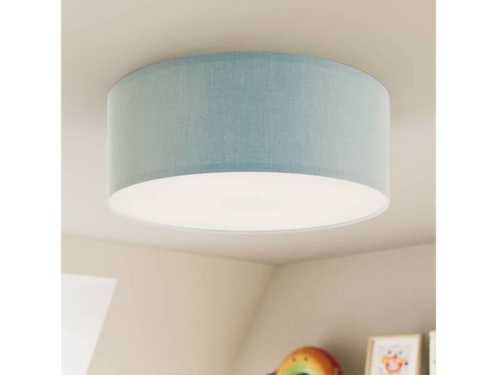 Deckenlampe Rondo Kids TK Lighting, dimmbar, blau, für Kinderzimmer, Textil / Stoff / Seide, Modern, Deckenlampe