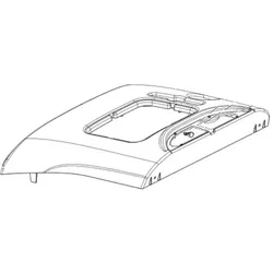 Nilfisk Original 1466001000 COVER UPPER BLACK PKD