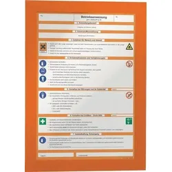 Durable 2x Magnetrahmen selbstklebend DIN A4 orange - 487209