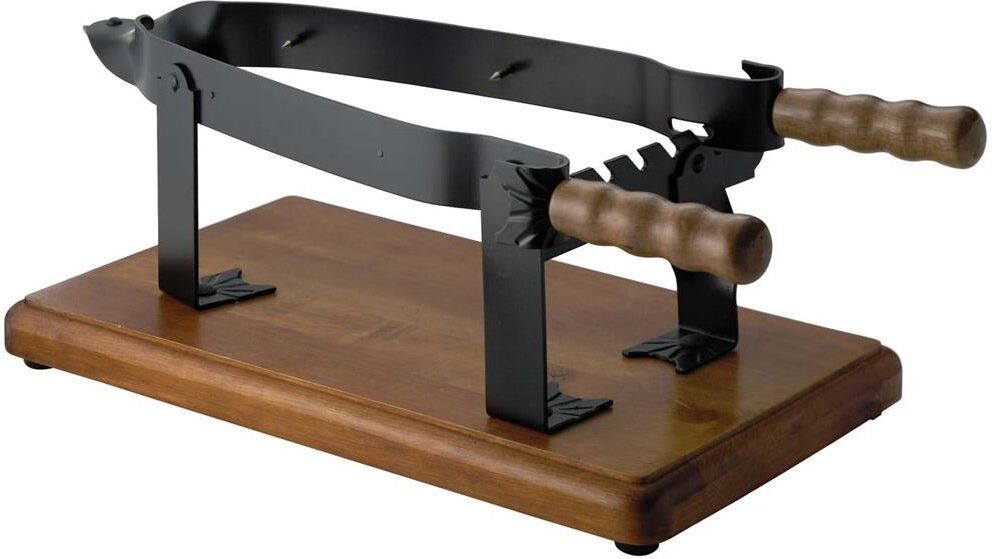 Porta prosciutto Caper 110 a morsa Mogano e Nero
