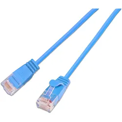 4x Wirewin Slim Patchkabel: UTP, 15cm,blau (U/UTP, CAT6, 0.15 m), Netzwerkkabel