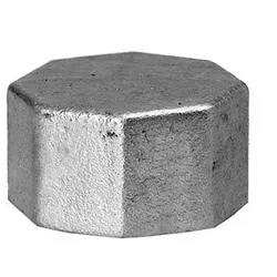 Hermann Schmidt Temperguss 300 Kappe 13300010 DN 10, 3/8", kantig, verzinkt