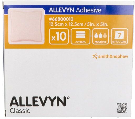 Allevyn Adhesive 12,5x12,5 cm haftende Wundauflage 10stk
