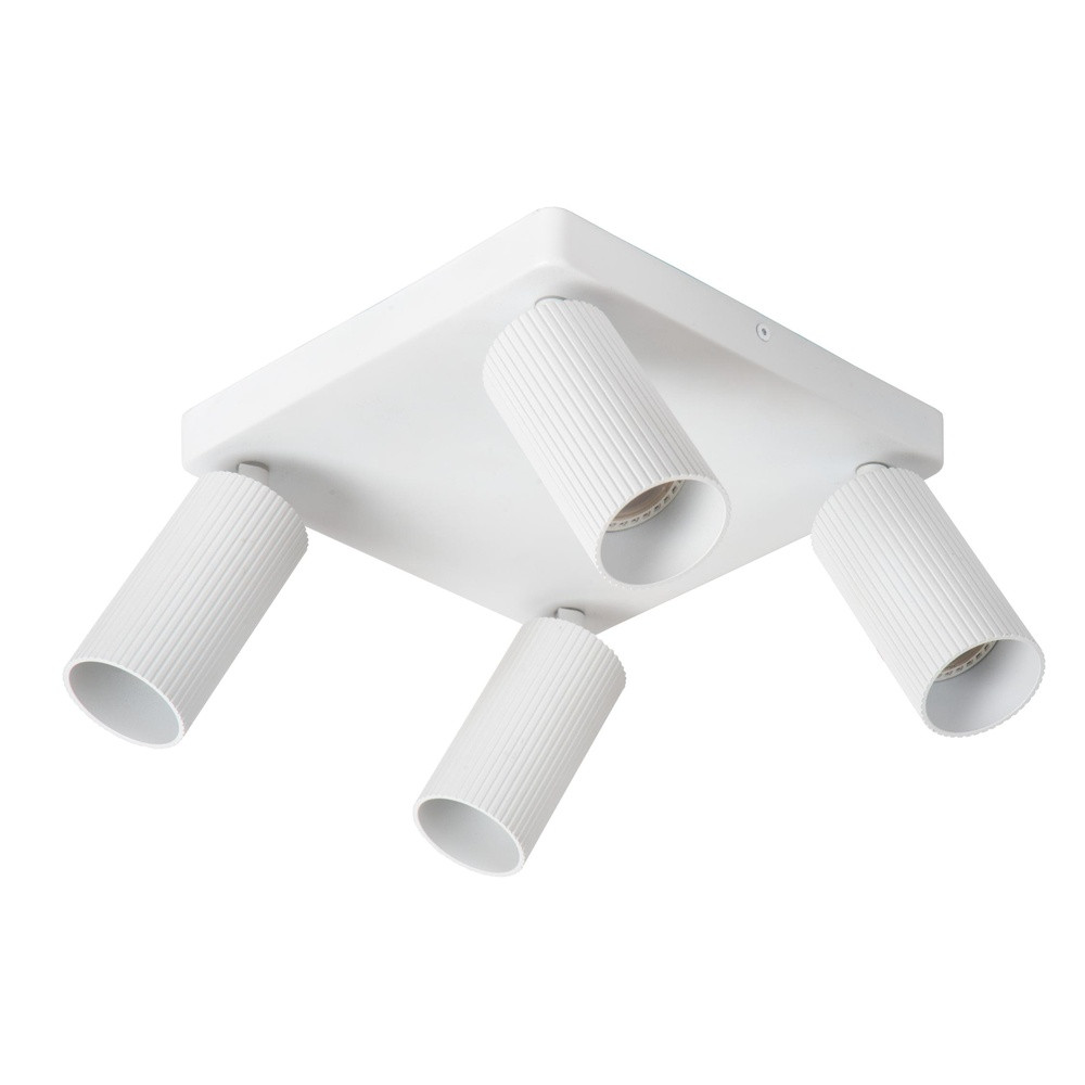 Lucide Clubs 4-lichts opbouw plafondspot wit