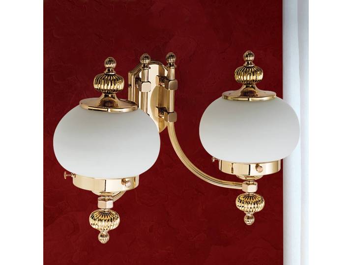 ORION Wandleuchte DELIA, dimmbar, messing / gold, für Wohn- / Esszimmer, Messing, Antik