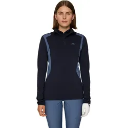 J. LINDEBERG Layer Mae 1/4 Zip, navy/petrol