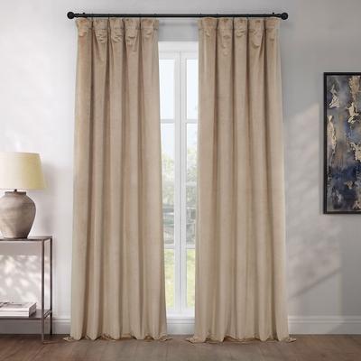 Exclusive Fabrics Plush Velvet Room Darkening Curtain (1 Panel)