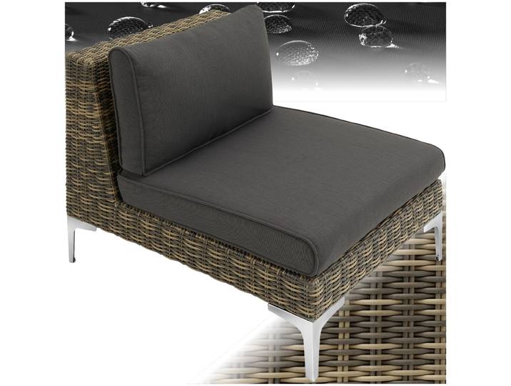 Modulares Rattanset Villanova Aluminium Mittelteil - anthrazit-meliert