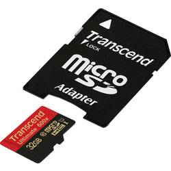 Transcend Ultimate (600x) microSDHC-Karte Industrial 32 GB Class 10, UHS-I inkl. SD-Adapter TS32GUSDHC10U1