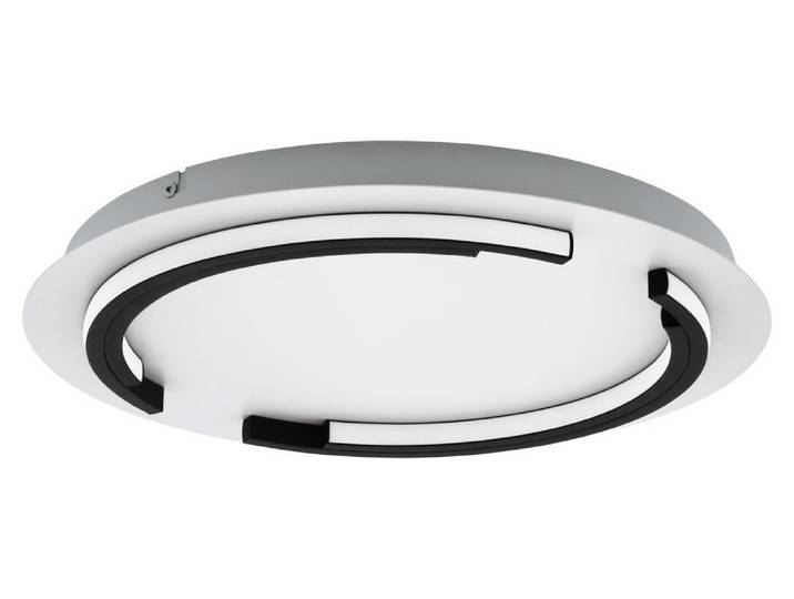 Eglo 900328 ZAMPOTE LED plafonnier 25W Ø420mm blanc noir 3-step dimming blanc chaud dimmable