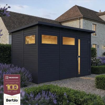 Gartenhaus Bertilo Pentus 3 inkl. Fußboden 359 x 266 cm anthrazit