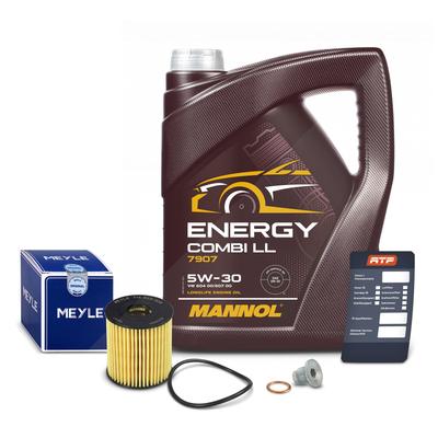 Meyle Ölfilter + 5l 5W-30 Motoröl [Hersteller-Nr. 41255912] für Mini