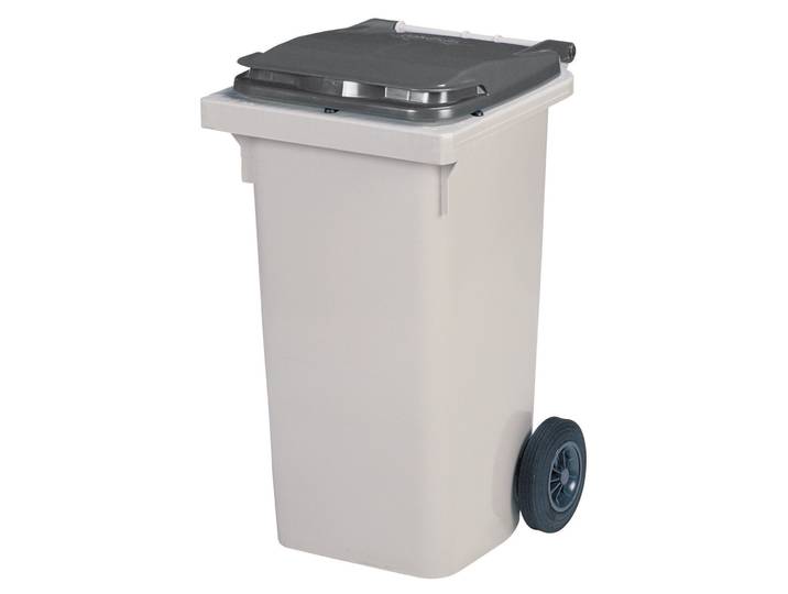 Conteneur 2 roues Rossignol prise frontale gris 120 L