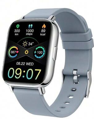 Shopalltechgadgets Ordtop Smart Watch Bluetooth Calling Fitness Tracker Watch Waterproof For Men And Women grey