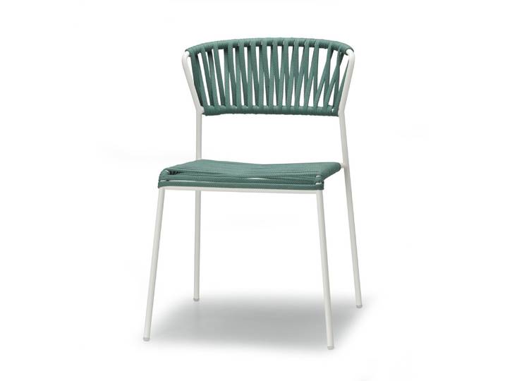 Lot de deux chaises indoor outdoor Filo cadre blanc