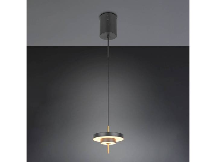 Trio Lighting Hängeleuchte Keaton, dimmbar, schwarz, für Wohn- / Esszimmer, Metall