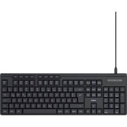 Hama CK-200 USB Tastatur Deutsch, QWERTZ Schwarz Multimediatasten 00173052