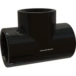 PVC-T-Stück 50mm schwarz
