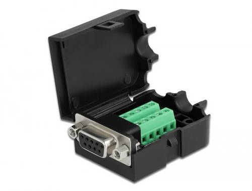 Delock 66265 VGA Adapter [1x D-SUB-Buchse 9pol. - 1x Buchse] Schwarz