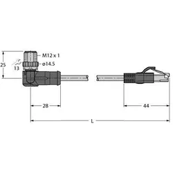 Turck Verbindungsleitung WSSD-RJ45S-4414-5M
