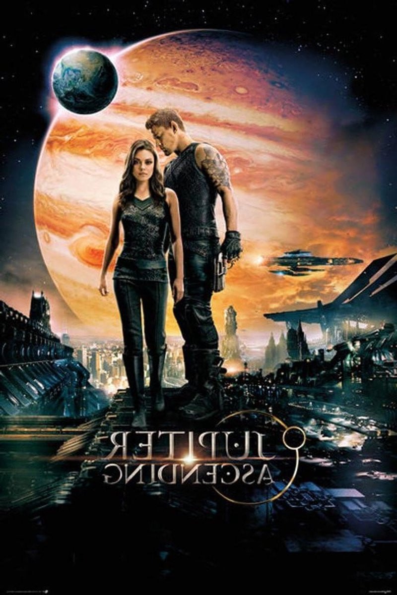 Jupiter Ascending Filmposter - Graphic Print op Acryl - Zwart - 61 x 915 cm