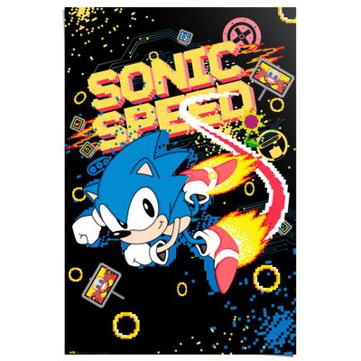 Poster REINDERS "Sonic - speed", bunt (farbe bild(er): bunt), B:61cm H:91,5cm T:0,1cm, Papier, Bilder, Poster