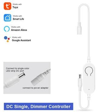 Modern Harvest Tools & Trends Tuya Smart Life WiFi RGB LED Light Strip Controller, 5V 24V, 3Pin 4Pin, Wireless Remote, Works With Alexa, Google Home 12v 24v Dimmer
