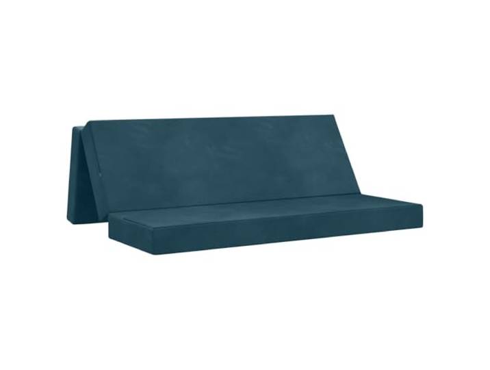 HBBMGYD Schlafsofa, faltbar, 200 cm, Blau, Polyester, Schaumstoff, Bezug Manueller Mechanismus, abnehmbarer Bezug, waschbar, atmungsaktiver Stoff, weiche Steppung, modernes Design, platzsparend