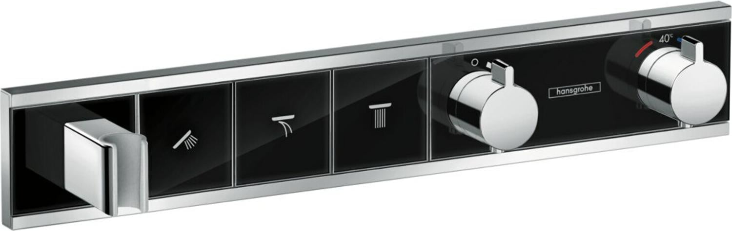 Hansgrohe RainSelect doucheset met thermostaat en waterbesparende functie, chroom