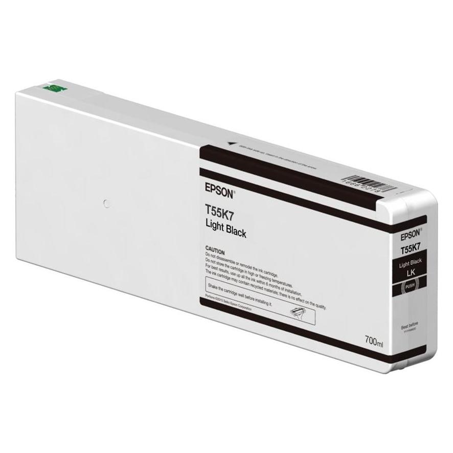 Epson Tinte light schwarz 700ml (BK) (C13T55K700)