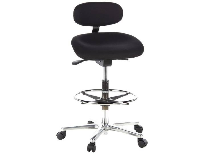 Bürohocker Work MF Schwarz bis 100 kg