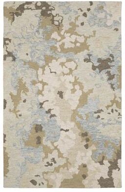 Style Haven Kitt Handmade Wool Abstract Elements Beige/ Blue Area Rug