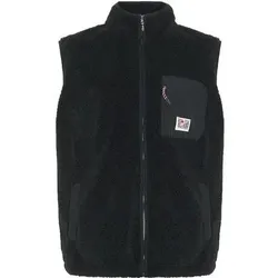 CHIEMSEE Weste aus warmen Sherpa-Fleece, Größe 2XL in Schwarz 90