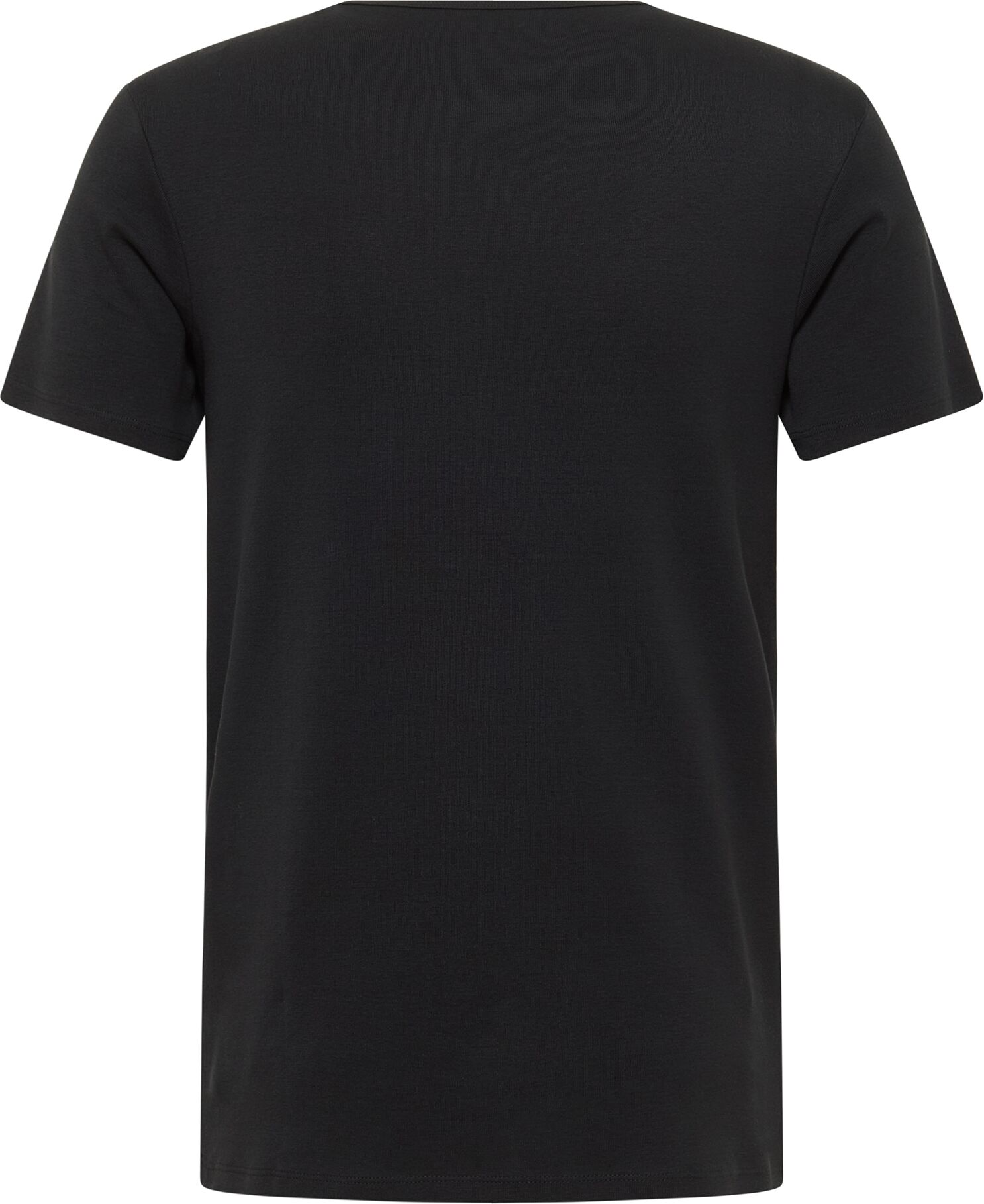 Kurzarmshirt MUSTANG "Herren Style Amado", Herren, Gr. M, schwarz, Strick, 100% Baumwolle, V-Ausschnitt, Shirts Kurzarmshirt schwarz M