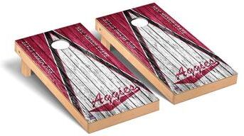 Skip's Garage College Vault New Mexico State Aggies Weathered Cornhole Board Set