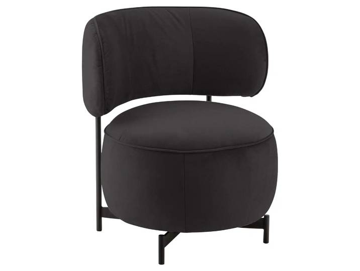 Sessel 8170 Basic Drehbar D: 68 cm Himolla / Farbe: Teer / Material: Leder Basic
