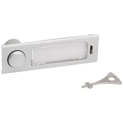 Renz, Klingel + Türsprechanlage, Kombitaster silber 97-9-00073 Antivandalismus neu 75x23 in cl. einem