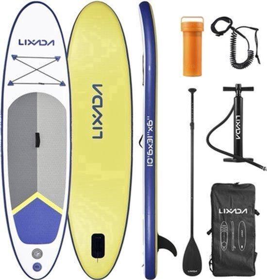 Aufblasbares SUP-Board, Blau - 320x81x15 cm - Tragfähigkeit: 150 kg - Material: PVC - Wassersport-Surfbrett