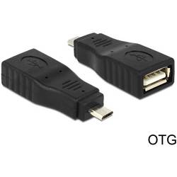 Delock USB 2.0 Adapter [1x USB 2.0 Stecker Micro-B - 1x USB 2.0 Buchse A] 65549 0 mm
