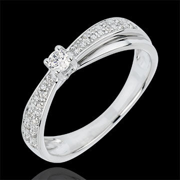Edenly Verlobungsring Schicksal - Diaphan - Diamant 0.1 Karat - 18 Karat