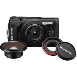 OM System TG-7 Fisheye Kit Kamera inkl. Adapter und Konverter