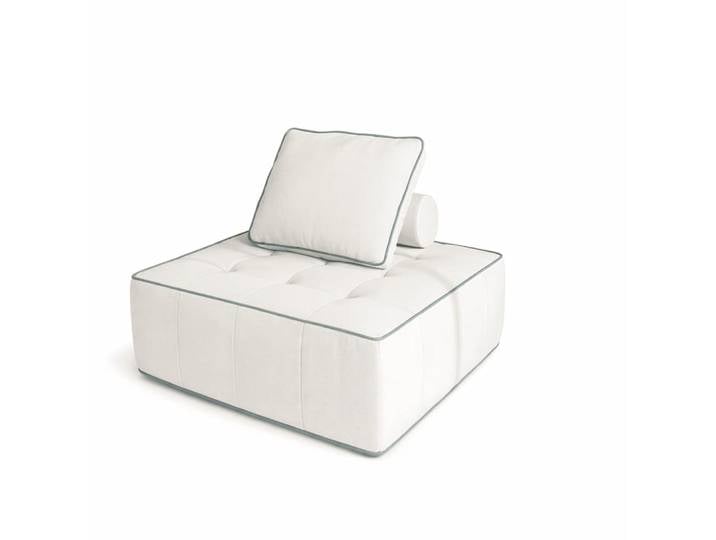 Fauteuil Zen 1 place - blanc et sauge